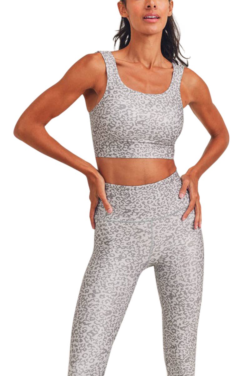 Leopard Shimmer Foil Sports Bra – Can't Hide Pretty Boutique