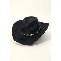 Cowboy Hat with Flower Strap