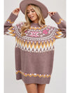 Janie Fair Isle Sweater Dress