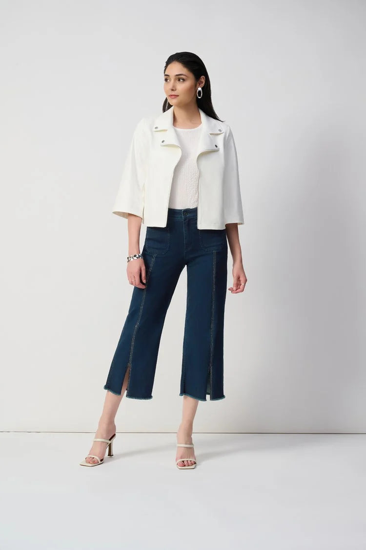 Joseph Ribkoff - Culotte Jeans with Embellished Front