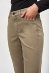 Joseph Ribkoff -Denim Straight Pants With Frayed Hem