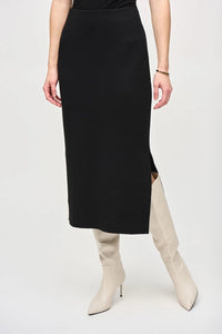 Joseph Ribkoff- Sweater Knit Midi Skirt