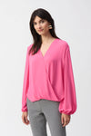 Joseph Ribkoff- Georgette Boxy Wrap Top