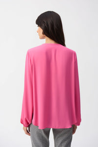 Joseph Ribkoff- Georgette Boxy Wrap Top