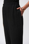 Joseph Ribkoff- Seersucker Wide Leg Pull on Pants