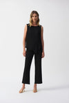 Joseph Ribkoff - Seersucker Asymmetrical Sleeveless Top