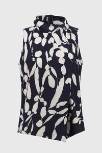 Joseph Ribkoff- Silky Knit Abstract Sleeveless Top