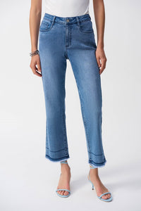 Joseph Ribkoff- Flare Crop Stretch Jeans