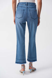 Joseph Ribkoff- Flare Crop Stretch Jeans