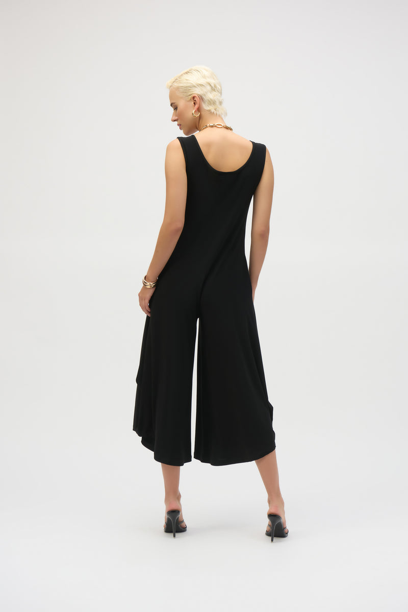 Joseph Ribkoff- Silky Knit Wide Leg Sleeveless Jumpsuit