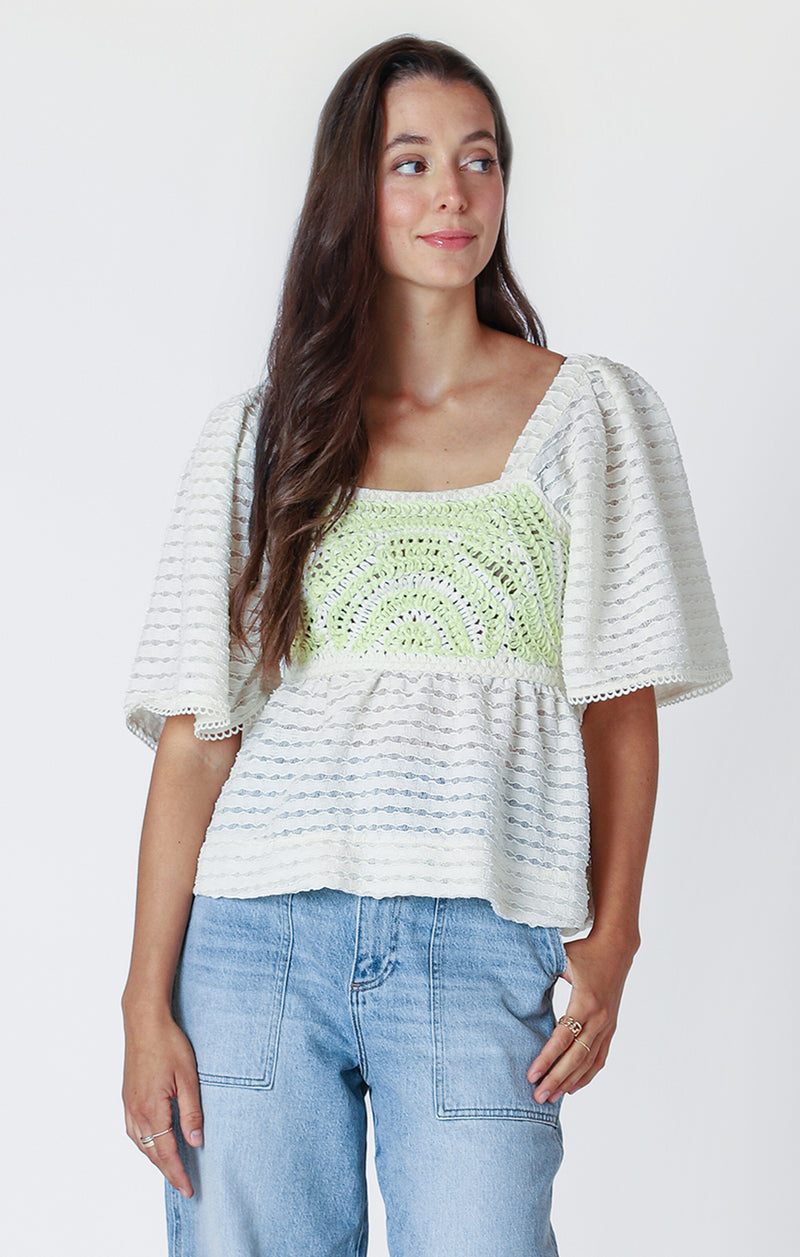 DEX- Flutter Crochet Top