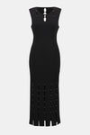 Joseph Ribkoff-Sweater Knit Midi Dress with Car Wash Hem