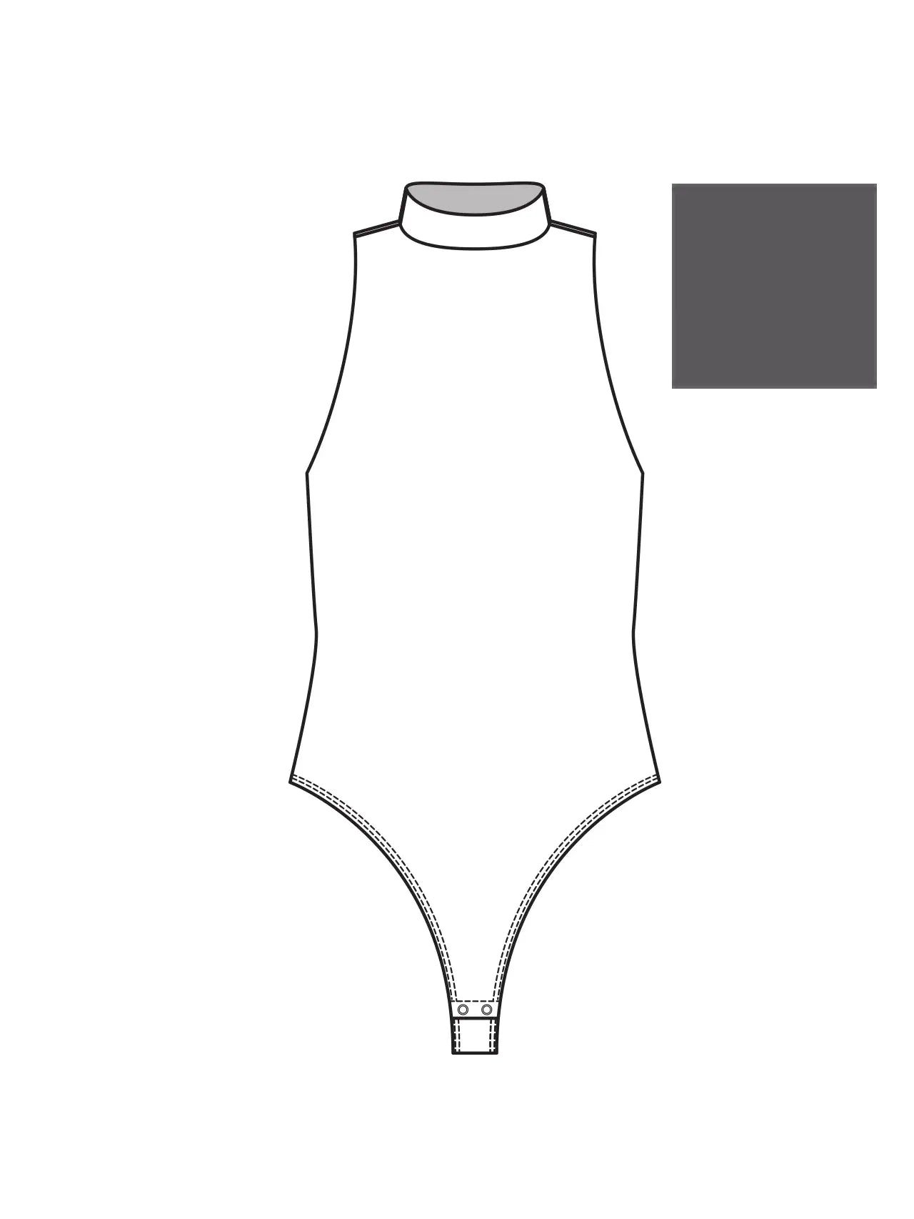 Mika MN Sleeveless Bodysuit - White Bull Clothing Co