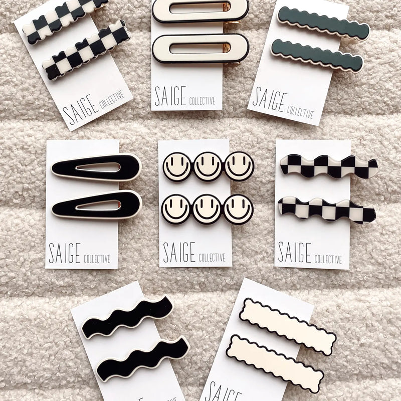 Retro Clips- Barette Hair Clip Set