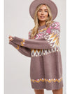 Janie Fair Isle Sweater Dress