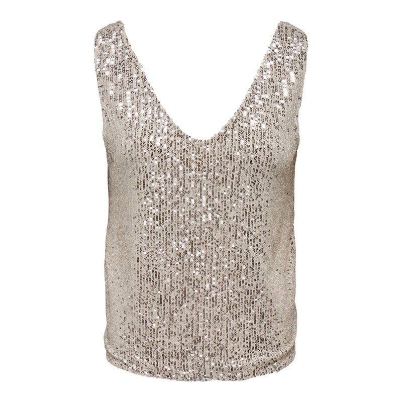 Only Ana V-Neck Sequin Tank