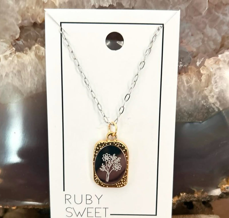 Ruby Sweet Birth Flower Necklace