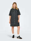 Only Belle Button Denim Shirt Dress