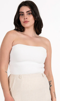 C'est Moi Ottoman Rib Tube Top