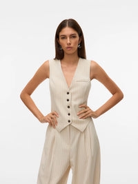 Vero Moda Troian Pinstripe Vest