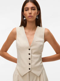 Vero Moda Troian Pinstripe Vest