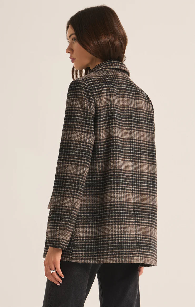 Z Supply- Kingston Relaxed Plaid Blazer