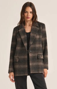 Z Supply- Kingston Relaxed Plaid Blazer