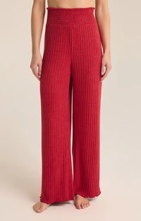 Z Supply- Dawn Smocked Ribbed Lounge Pant