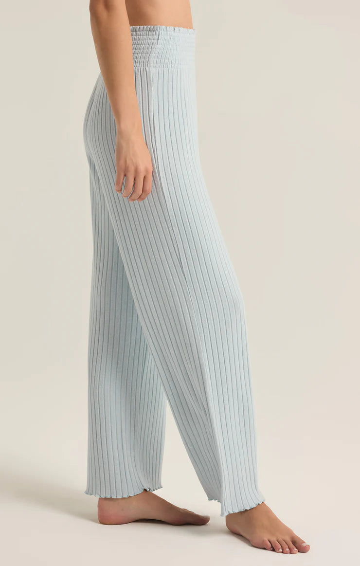 Z Supply- Dawn Smocked Ribbed Lounge Pant