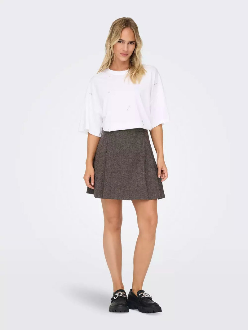 Only Dell High Waisted Mel Pleated Skirt