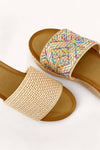 RAFFIA PLATFORM SANDAL