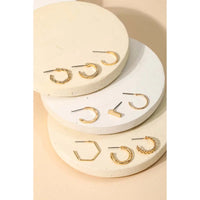 Mixed Hoop Earrings Set