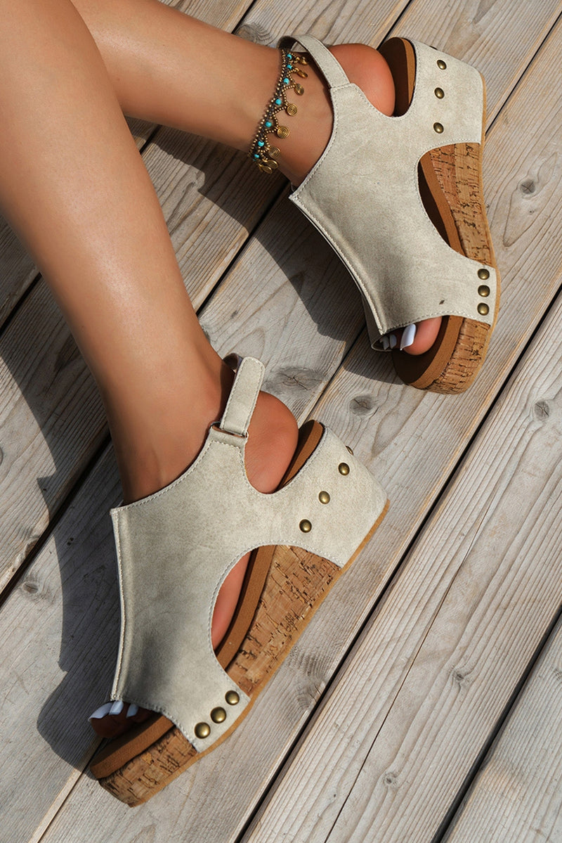 Quinn Studded Wedge Sandal