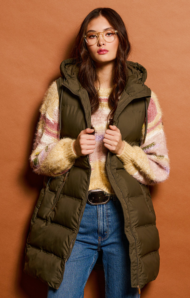 DEX- Hooded Puffer Vest