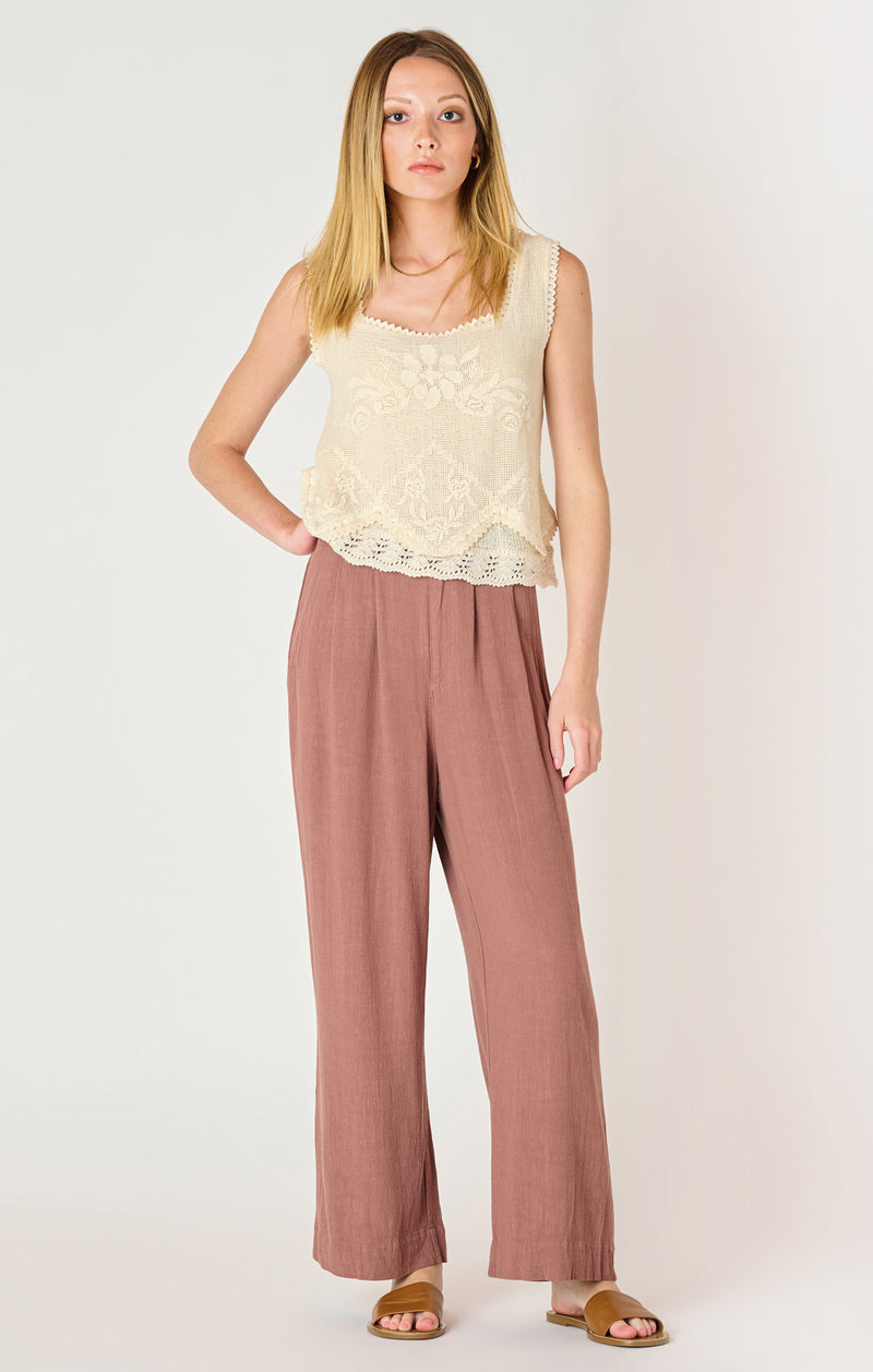 DEX- Wide Leg Linen Pant