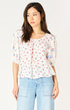 DEX- Tie Back Printed Top