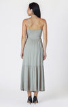 DEX- Raw Edge Tiered Maxi Dress