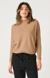 DEX- Mock Neck Ribbed Top