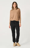 DEX- Mock Neck Ribbed Top