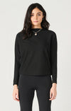 DEX- Mock Neck Ribbed Top