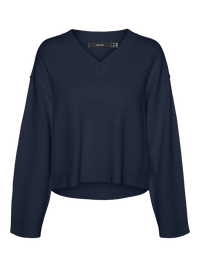 Vero Moda Gold V-Neck Pullover Sweater