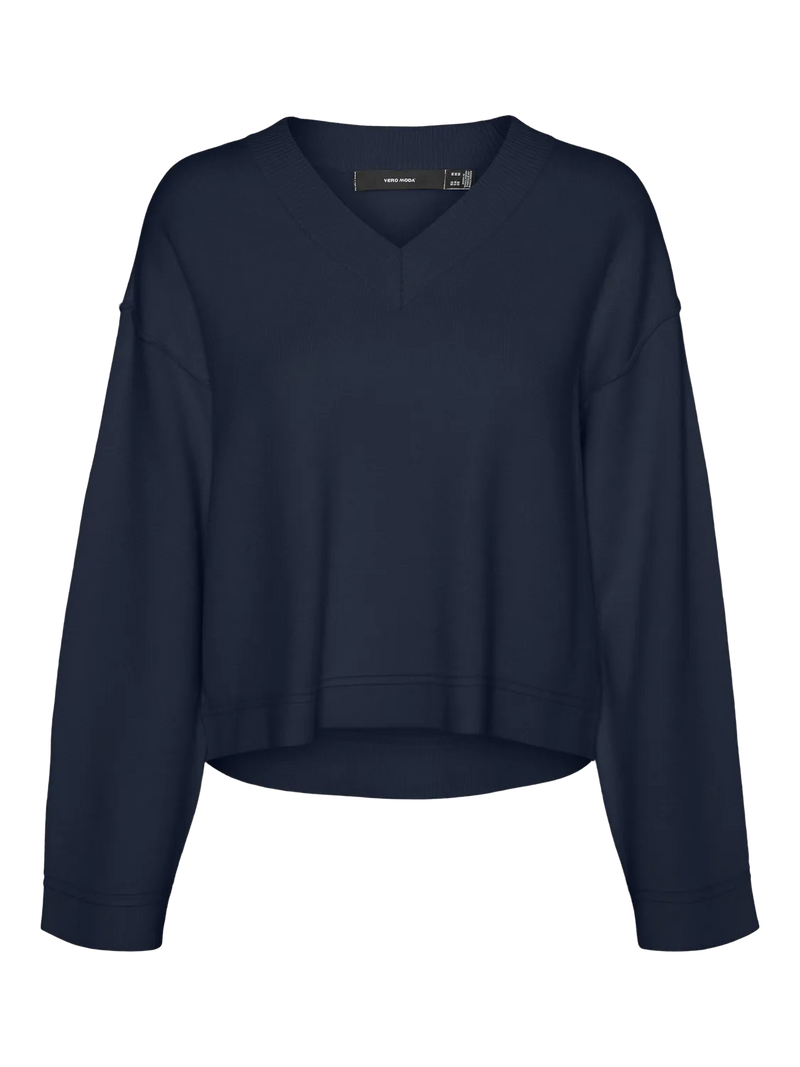 Vero Moda Gold V-Neck Pullover Sweater