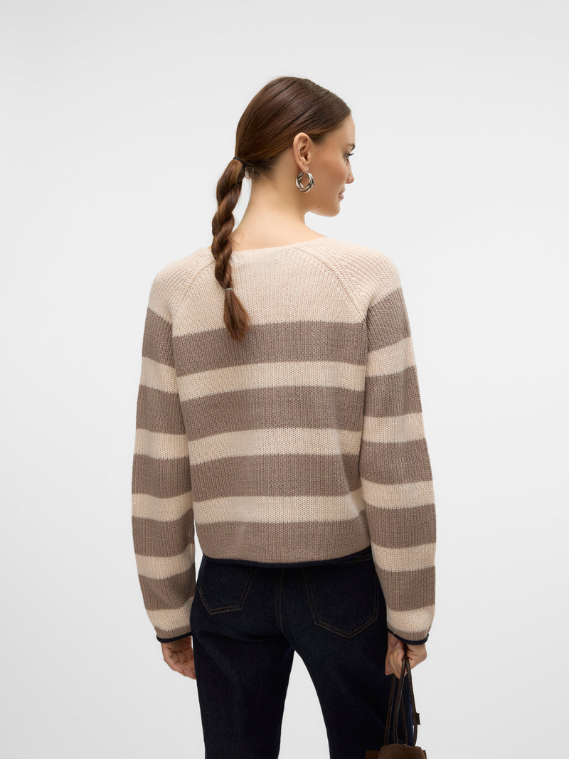 Vero Moda Fabulous V-Neck Striped Sweater