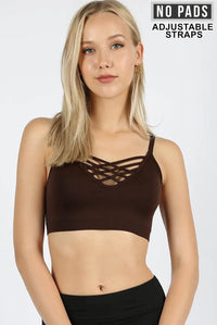 Lattice Adjustable Strap Bralette